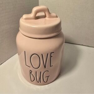 Rae Dunn Pink Love‎ Bug Canister